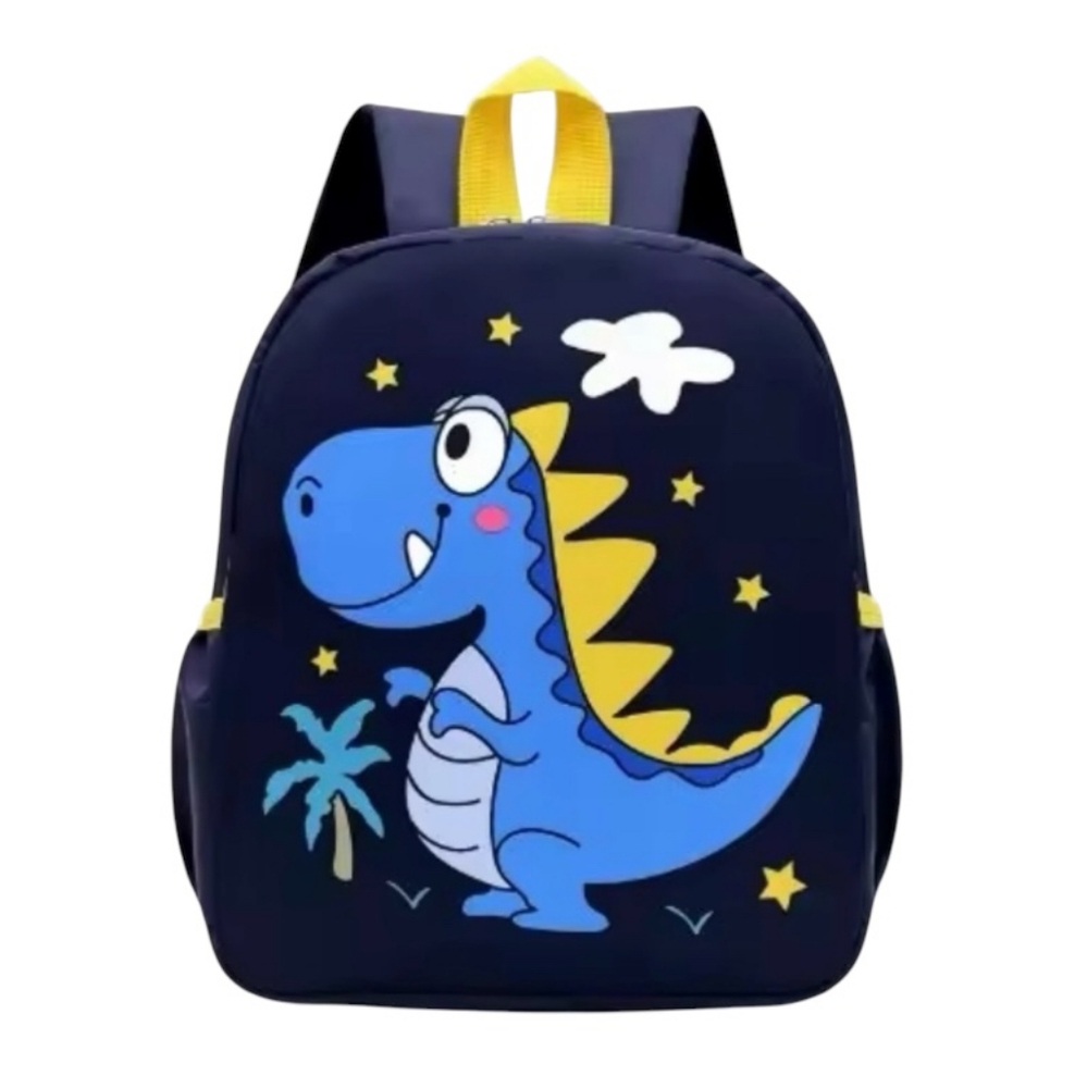 Mini Navy Blue Dinosaur Backpack - Toddlers, Preschool, Kindergarten, Etc.